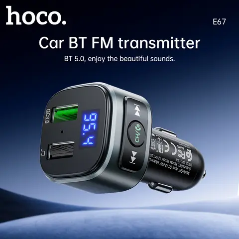 HOCO E67 Fighter QC3.0 Auto BT FM Transmitter