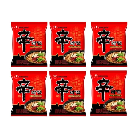 Nongshim Instantnudeln Shin Ramyun 6 x 120 g