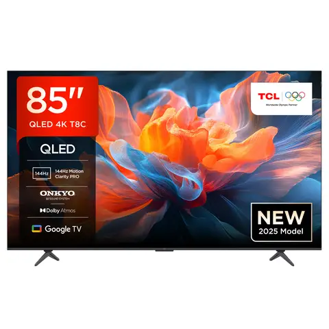 TCL 85T8C 85 Zoll  144Hz Gaming TV QLED 4K UHD HDR 10+