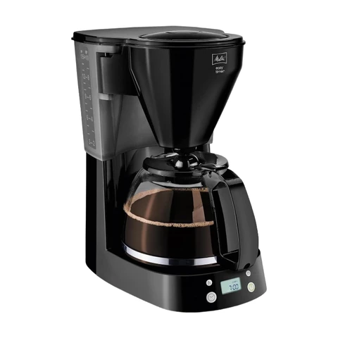 Melitta 1010-01 wh Easy Kaffeemaschine mit Filter - Wassertank - Automatische Abschaltung - Tropfstopp - Schwenkfilter Schwarz