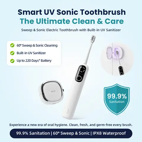 Bair i7 Vibration & Oscillation Toothbrush White