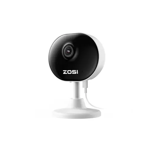 ZOSI Caméra WiFi intérieure C688 1080P, mini caméra de sécurité à dôme, caméra de sécurité pour la maison, surveillance pour personne âgée, bébé, chien et animal de compagnie, vision jour et nuit, détection de personnes et de mouvements, audio bidirectionnel, 1 pièce