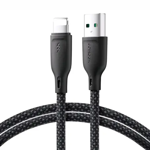 Joyroom Mehrfarben-Serie S-A34 USB-A / Lightning 3A Kabel 1m - schwarz