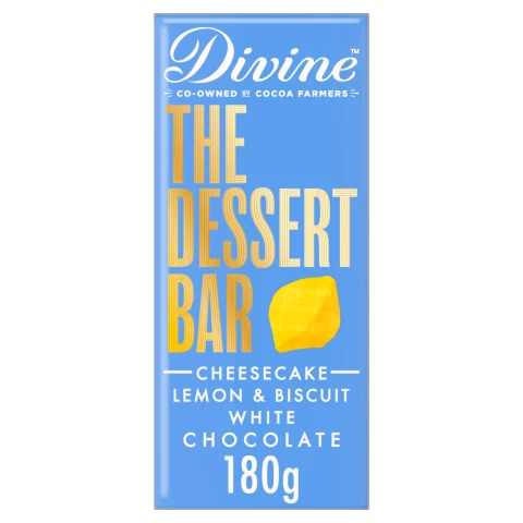 Divine Chocolate White Choc Lemon Cheesecake 180g