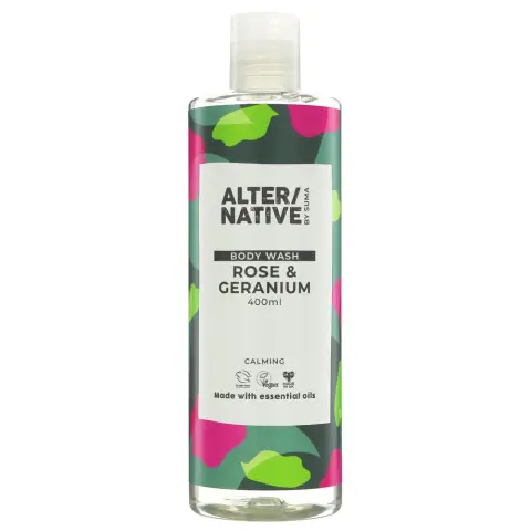 Alter/native By Suma Body Wash - Rose & Geranium