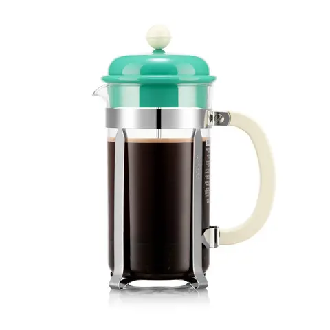 Bodum Caffettiera Franse Pers Koffiezetter - 1L, Oceaan Groen