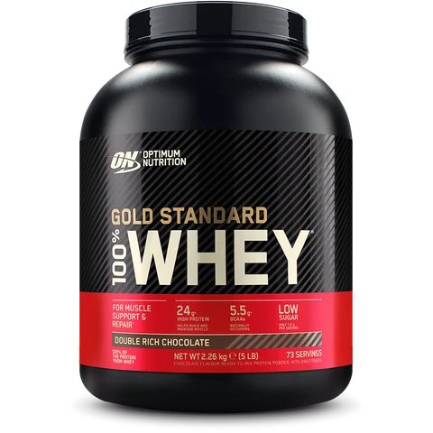 Optimum Nutrition 100% Whey Gold Standard Protein 2270g, Double Rich Chocolate