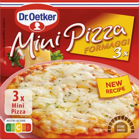 Dr. Oetker Mini Pizza Formaggi - 3 stuks