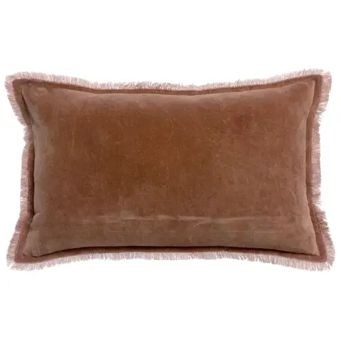 Coussin Uni Fara Bois de Rose 30 x 50