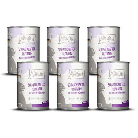 MjAMjAM Schmackhafter Truthahn an leckeren Möhrchen 6 x 400 g