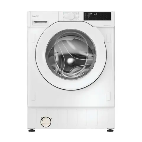 CANDY BC4S49M6D8J-80 Integrated Washing Machine， 9kg， 1400 Spin， White， A Rated