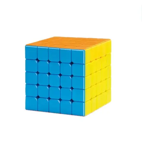 5x5 Professor Cube, Stickerless Solid Color Design, Advanced Speed Puzzle Toy