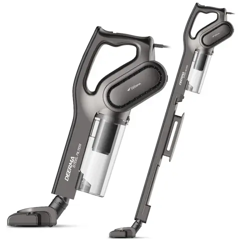 Deerma DX700s - Aspirateur balai filaire - Sans sac - 0,8 L - 600 W - Gris
