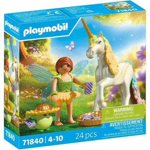 PLAYMOBIL 71840 Sammeleinhorn Regenbogenblume mit Fee