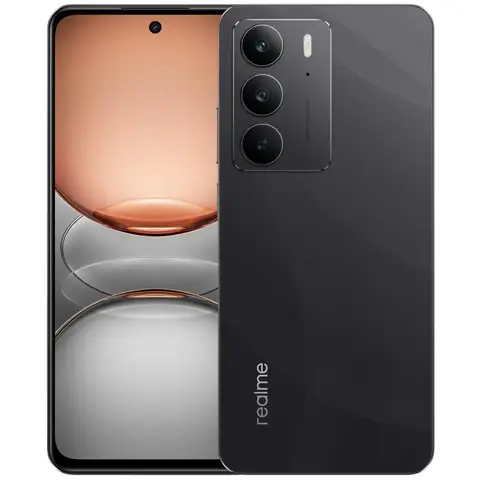 realme C75 - Smartphone met 8GB RAM + 128GB opslag, 6,72 inch IPS LCD 90Hz display, 50MP dubbele camera, MediaTek Helio G92 Max-processor, 6000 mAh batterij met hoge capaciteit, Storm Black