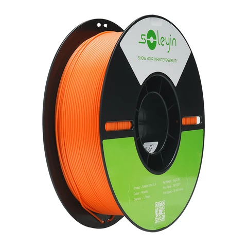 Creality Soleyin Ultra PLA 1,75 mm 3D-Drucker-Filament 1 kg, Hagebutte, 30–300 mm/s
