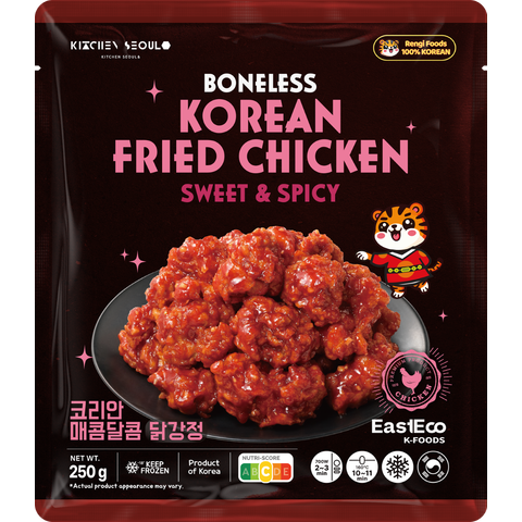 EastEco Korean Boneless Fried Chicken Spicy & Sweet 250g