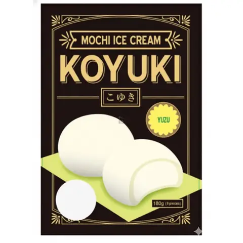 KOYUKI Japanisches Mochi-Eis YUZU-Geschmack 180g (30g × 6 Stück)