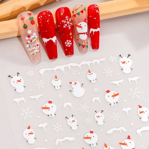 【Christmas Edition】MeoMagic Christmas gel nail stickers Self Adhesive Nail Decoration TH-1554 (Only stickers)