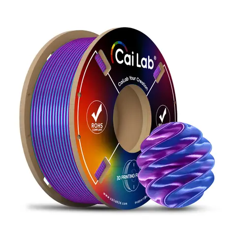 CAILAB 3D Printer Filament PLA Silk Dual Color - Purple&Blue