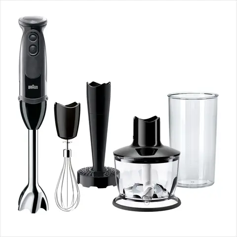Braun Multiquick 5 Pro, Hand Blender, Beaker, Chopper, Whisk & Masher, Black, MQ5237BK