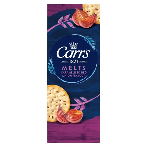 Carr's Melts Caramelised Red Onion Flavour Crackers 150g