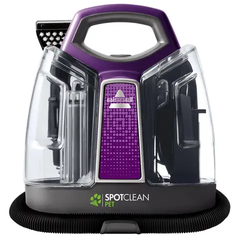 Bissell SpotClean Pet, Carpet Cleaner, Portable Spot Cleaner, Spills & Carpet Stain Remover with HeatWave Technology, Upholstery Cleaner, Carpets, Stairs, Car Seat, Mattress & Sofa Cleaner, 36982