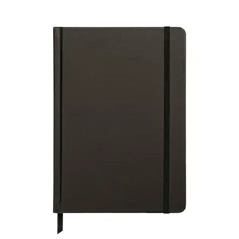 Jubiluu Ringbinder A5-Planer, Hardcover, 18 Monate, 112 Blatt (100 g Offsettingpapier), Lesezeichen & Gummiband, ungedatierter Planer für langfristige Planung, Zielsetzung oder tägliche Organisation, klassisches Schwarz