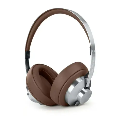 Muse Casque Bluetooth M-298 SBR | ANC anti-parasitage circum-aural, jusqu’à 66 h d’autonomie, USB-C, prise AUX, fonction mains libres, arceau confortable