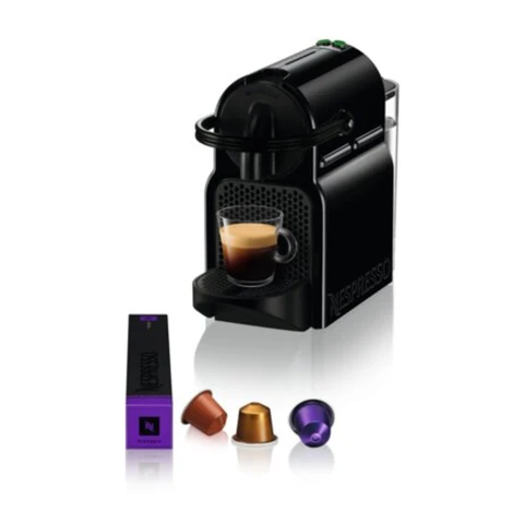Nespresso De'Longhi Inissia Original-Kapselkaffeemaschine - Schwarz | kompaktes Design | 25 Sekunden Aufheizzeit | 2 Tassengrößen | automatische Abschaltung | 19 Bar Druck | EN80.B