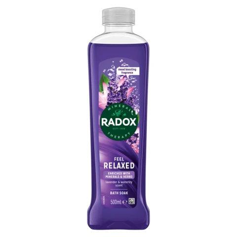 Radox Feel Relaxed Lavendar & Waterlily Bath Soak 500ml