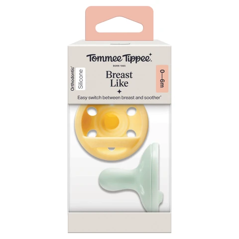 Tommee Tippee Breast-Like Soother 0-6 Months 2 Pack