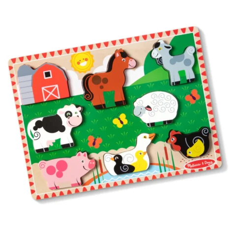 Melissa  and  Doug - Farm Chunky Puzzle (8 pcs) (50203)