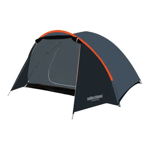 Milestone 4 Man Super Dome Tent - Charcoal