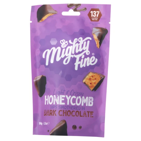 Mighty Fine Honeycomb Dips Smothered in Dark Chocolate 90g