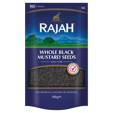 Rajah Whole Black Mustard Seeds 100G