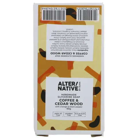 Alter/native By Suma Glycerine Soap - Coffee &Cedar
