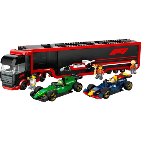 LEGO City 60445 F1 Truck met Red Bull 20 & Aston Martin 24 F1 Auto's Set