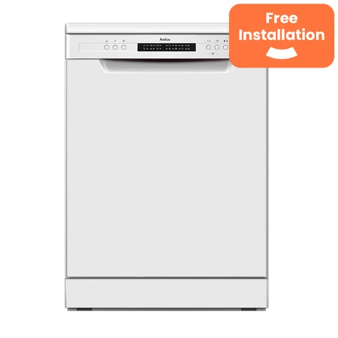 Amica ADF630WH 60 cm Freestanding Dishwasher – 13 Place Settings – Energy Class E – White