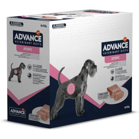 ADVANCE Veterinary Diets Pâtée pour chiens atopiques - 8 x 150 g