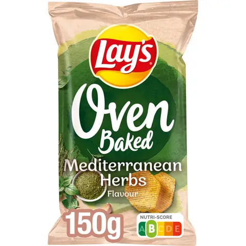 Lay's Oven Mediterraanse Kruiden Chips 150 gr
