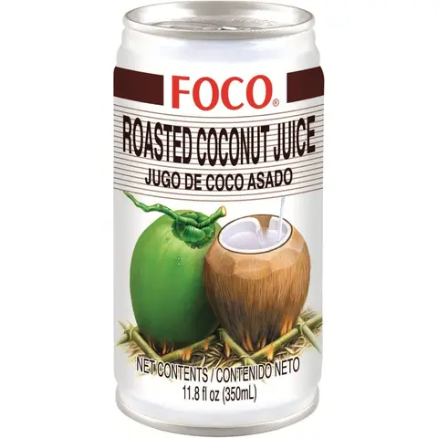 FOCO Roasted Coconut Juice with Pulp， 350ml