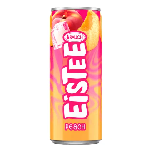 RAUCH pfirsich eistee, 12 x 330 ml dosen