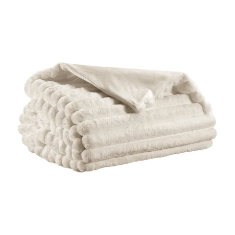 Vivaraise Plaid Alice neige - 130 x 160 cm