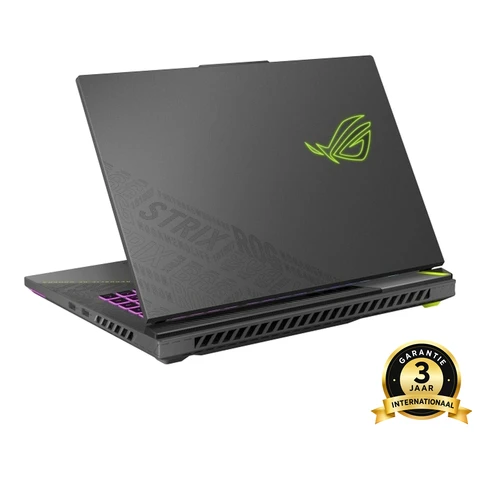ASUS ROG Strix G16 G614FR-S5252W 16 inch gaming laptop, AMD Ryzen 9 9955HX, NVIDIA GeForce RTX 5070 Ti 12 GB, 16 GB DDR5, 1 TB SSD, 240 Hz WQXGA-display, Windows 11 Home, Volt Green
