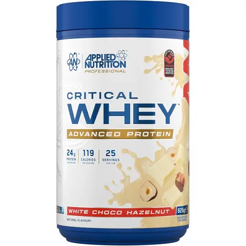 Applied Nutrition Critical Whey Protein White Chocolate Hazelnut Protein Nutrition Powder - 825g