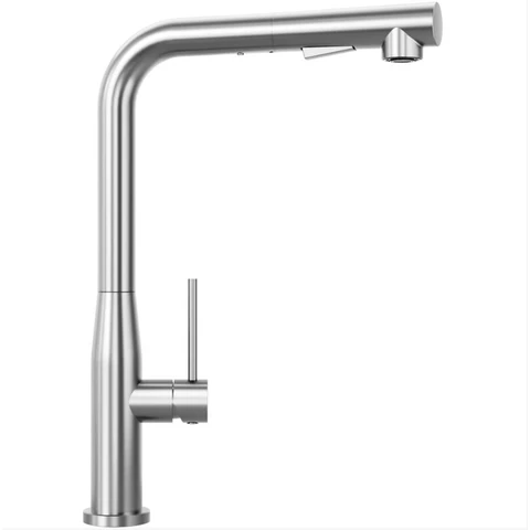 Mitigeur d’Évier de Cuisine Orientable 360°, Haute Pression, Douchette Extractible