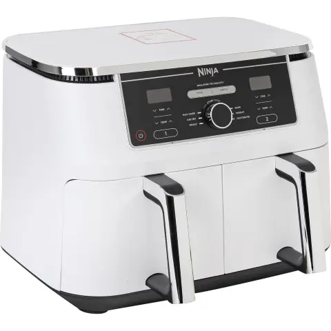 Ninja AF400EUWH MAX Foodi Dual Zone Heißluftfritteuse Weiß