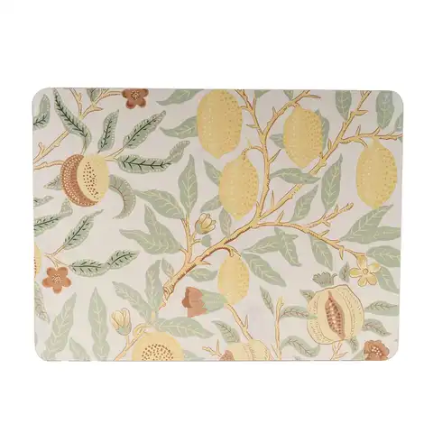 Candlelight Placemats Vintage Fruits Yellow/Green 4pcs