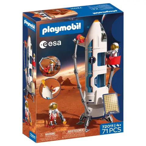 Playmobil European Space Agency 72011 Mars Research Rocket